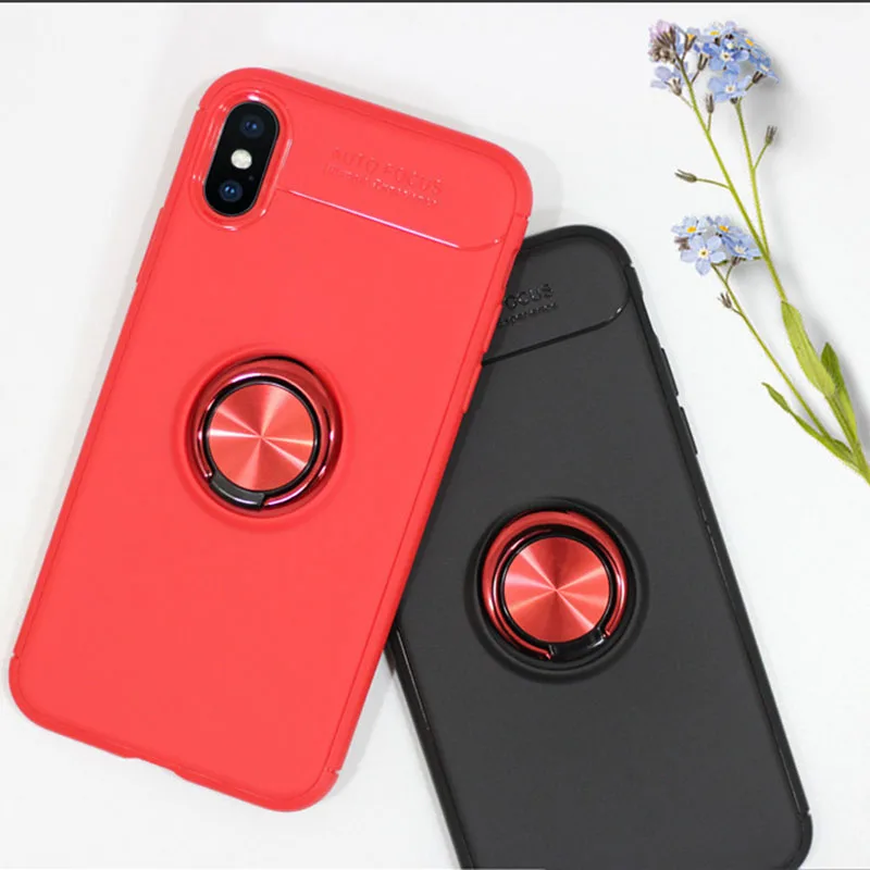 Чехол для iPhone 11Pro 7 8 plus мягкий ТПУ чехол X XS MAX 6s автомобильный Магнитный с