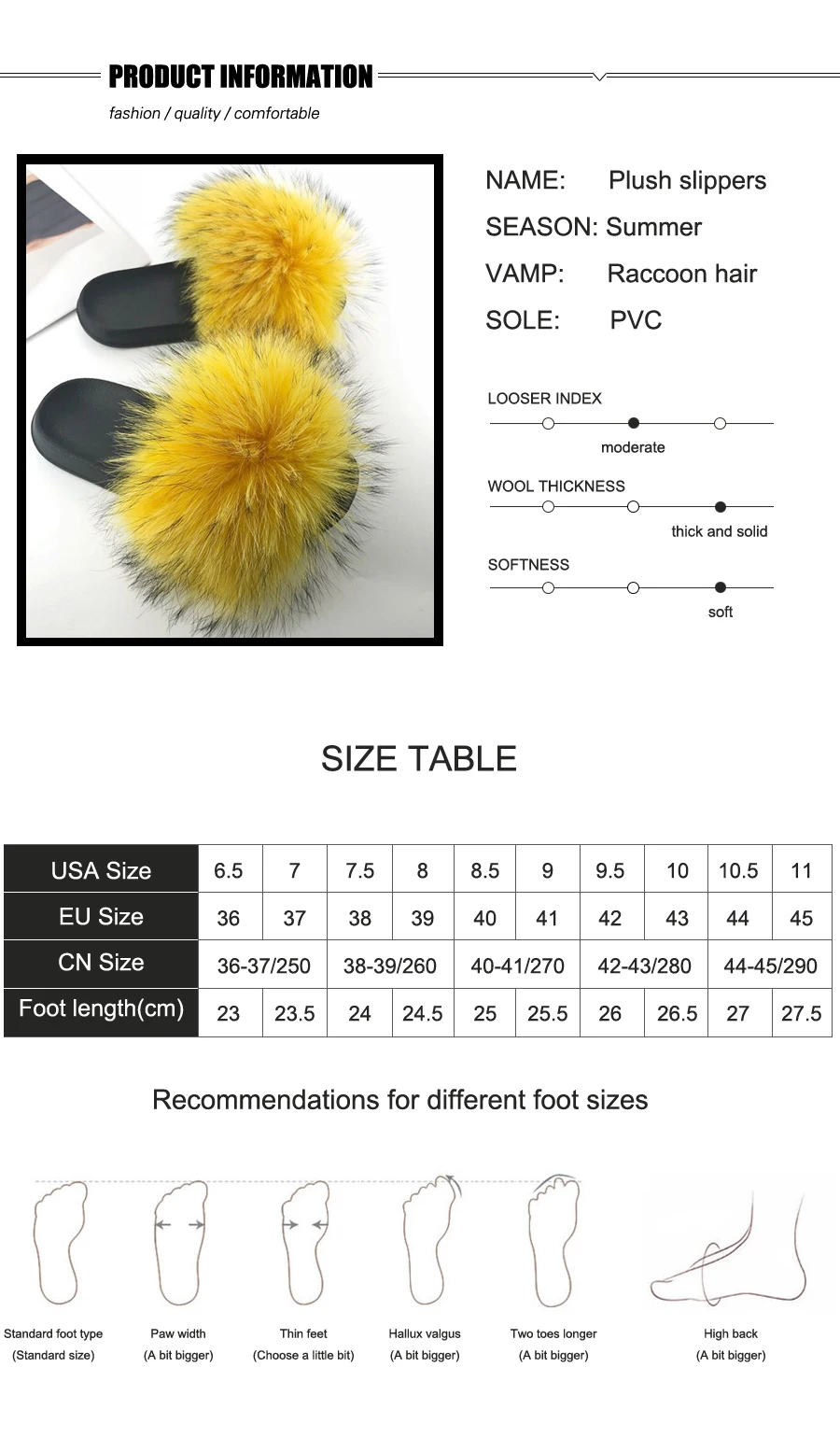 ZDFURS* New Arrivals Real Raccoon Fur Slippers Women Fluffy Fur Slides Spring Autumn Winter Indoor Outdoor Shoes