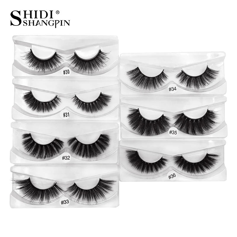 

wholesale 100 pairs 3d mink lashes natural long false eyelashes makeup hand made fake eyelash mink eyelashes full strip lashes