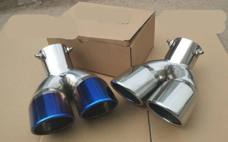 Задний хромированный глушитель для Peugeot 3008 2013 2014 2015 2016|pipe end|trim chrome3008 chrome |