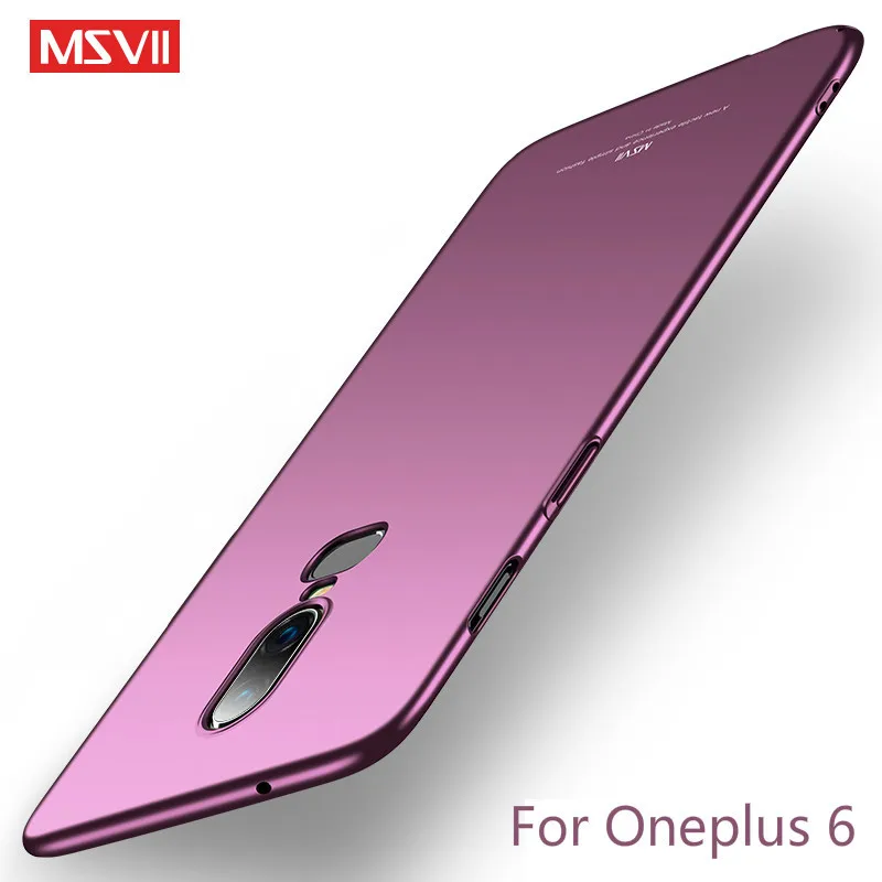 MSVII для Oneplus 6 чехол твердый матовый PC задняя крышка One Plus Чехол Oneplus6 чехлы