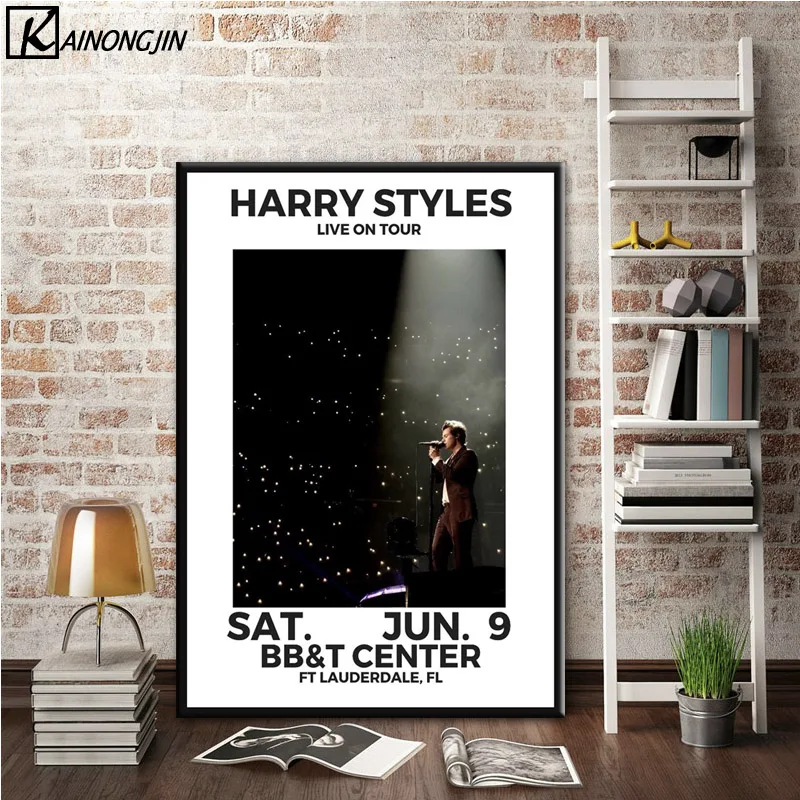 0017 Harry Styles World Tour Live Cover история художественный постер Картина Настенная картина домашний декор, плакаты и принты - Цвет: 0017