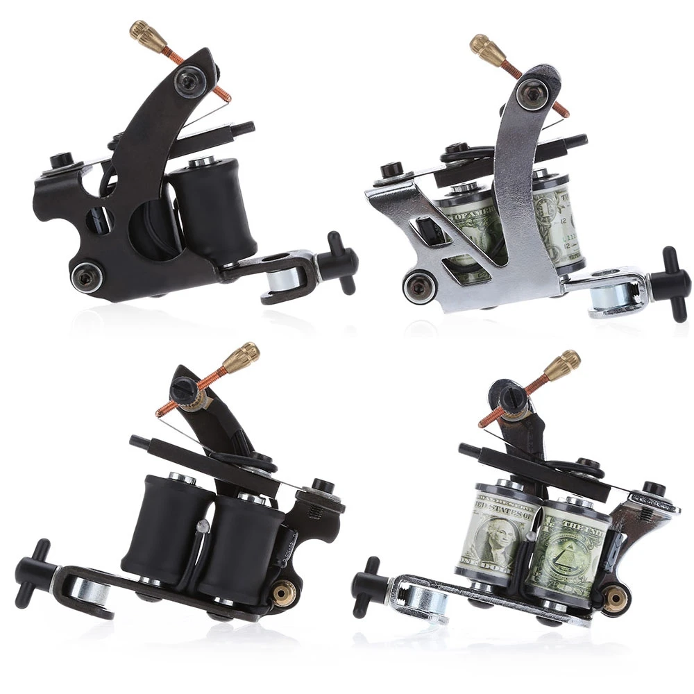 Tattoo Complete Kit Iron Machine Gun Shader Liner Mixed Needles Stainless Steel Foot Pedal Switch Power Supply Beginner Grips |
