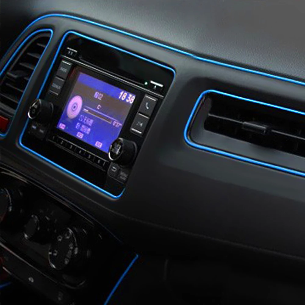 

5 Meters Insert Type Strip Sticker for Car Interior Dashboard Air Outlet Decoration Automobiles Car-styling Auto Accessories