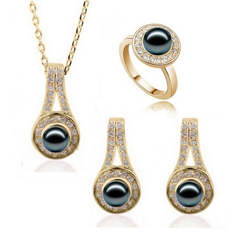 

2021 New Design Hot Sale Fashion simulated pearl Jewelry Set For Women