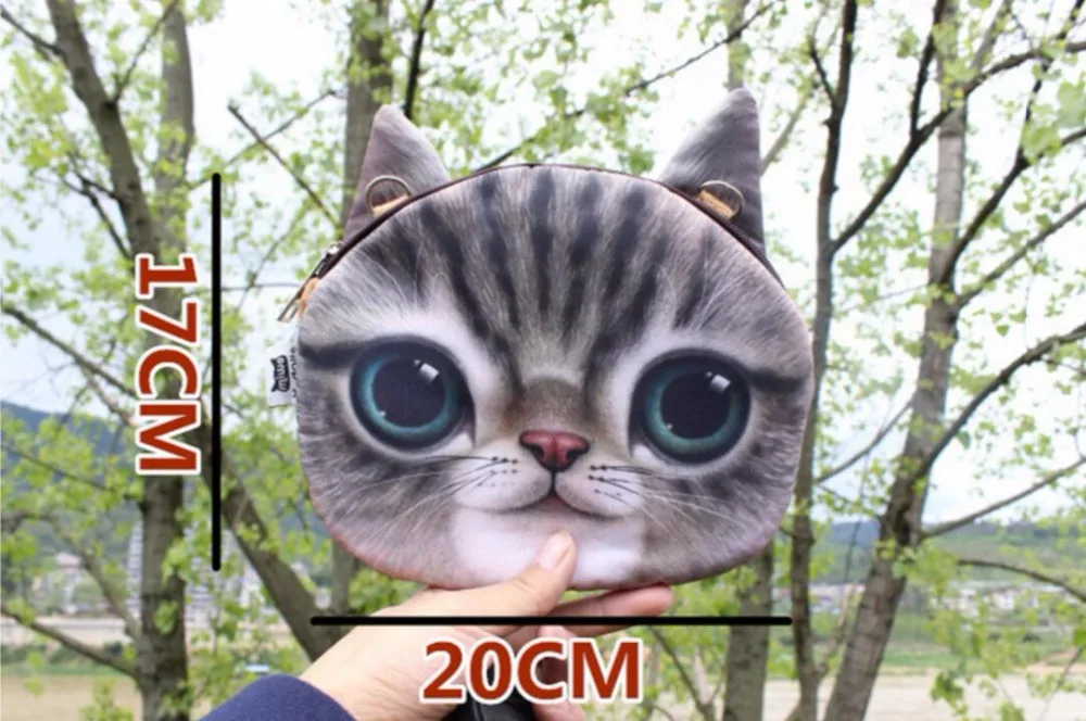 M431 милый 3D животный принт Кот Dod Медведь Кролик панда гаски бульдог мягкие сумки