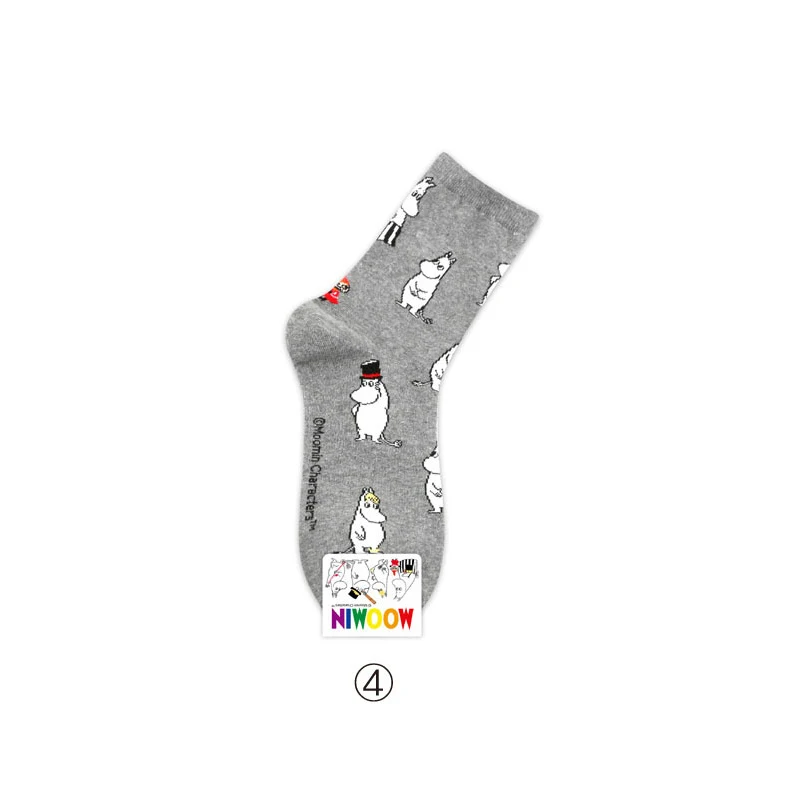 2018 Mumin Moomin Corta Vento Pantoufles D'ete Femme Momine зимние теплые женские хлопковые уличные белые