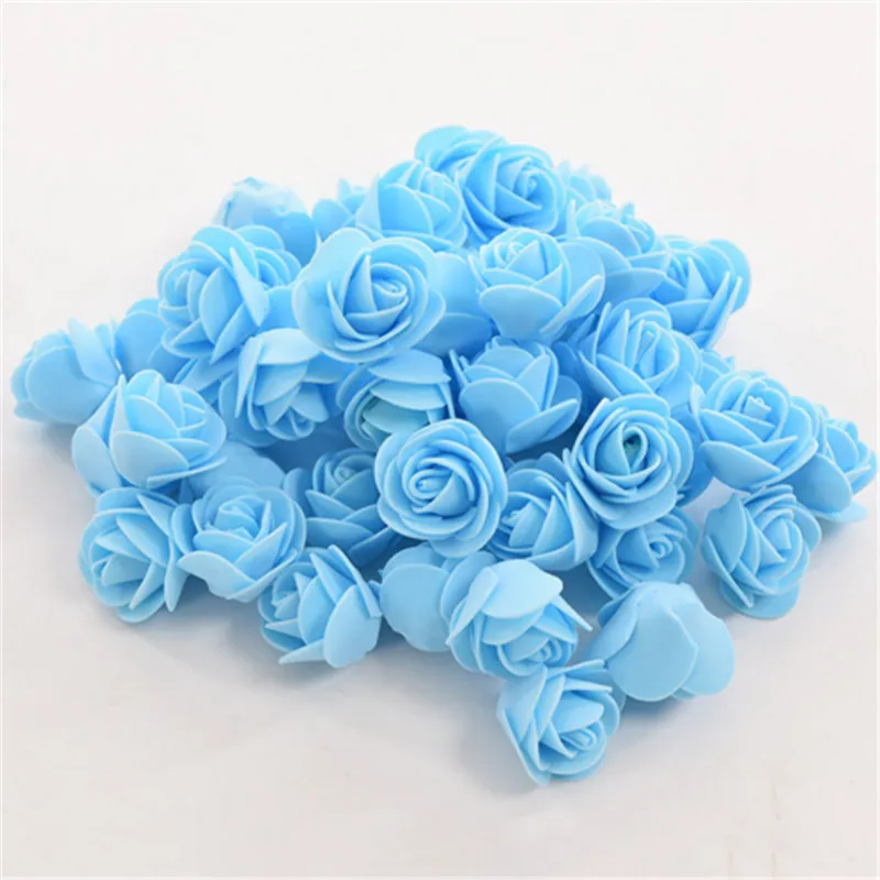 50 pcs Artificial Flower Head Handmade DIY Wedding Home Decoration Multi-use PE Foam Rose AB | Дом и сад
