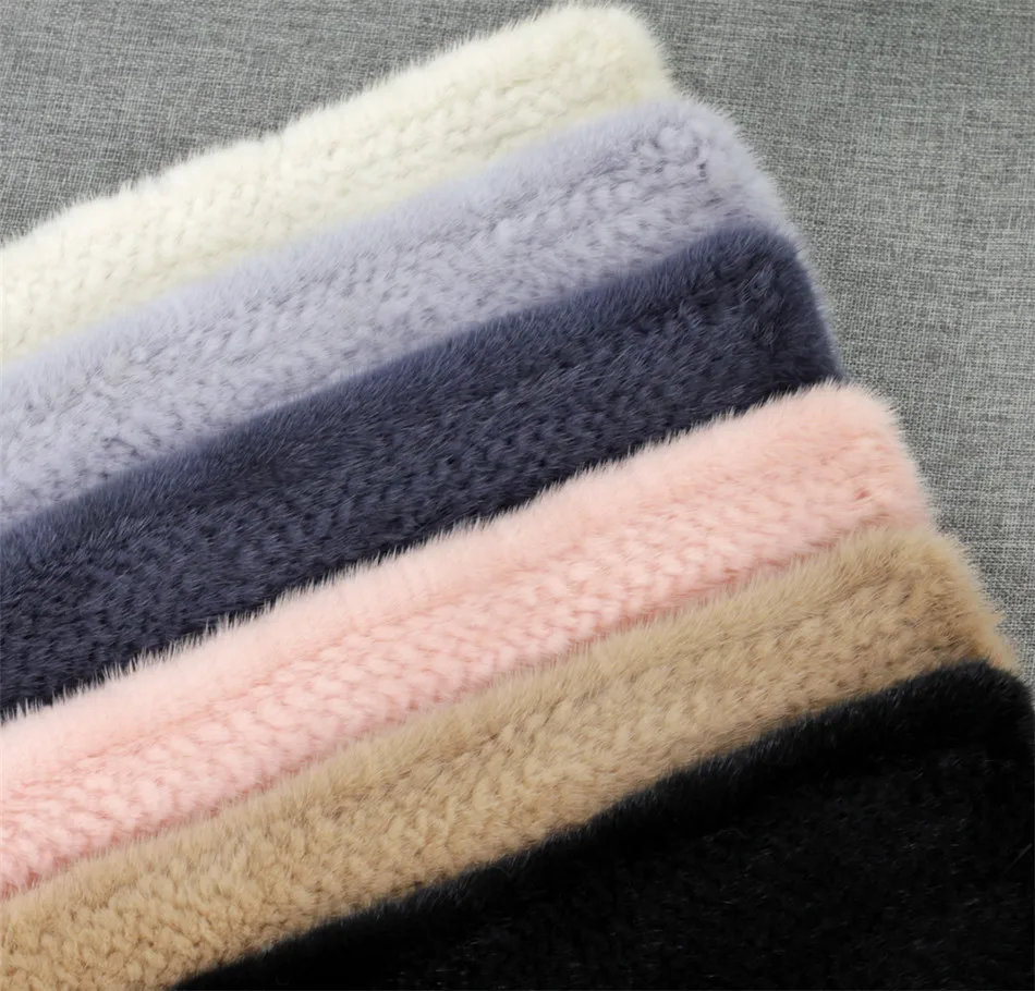 Шарфы унисекс ручной вязки из натурального меха норки|scarf wrap|hand knitted scarvesknit scarf |