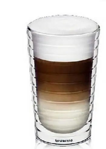 2pics/lot 350ml coffee cup espresso SA double wall glass with thread shape | Дом и сад