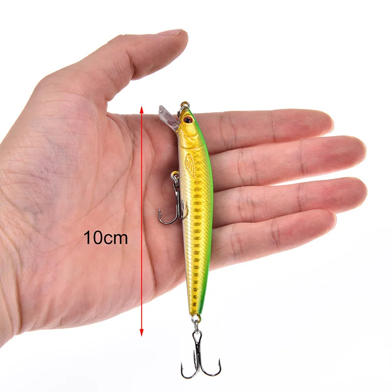 

Isca Artificial Hard Bait Carp Fishing Wobblers Dive Pesca For Bass Pike Minnow Fishing Lure 10cm 8.5g Hot Sale