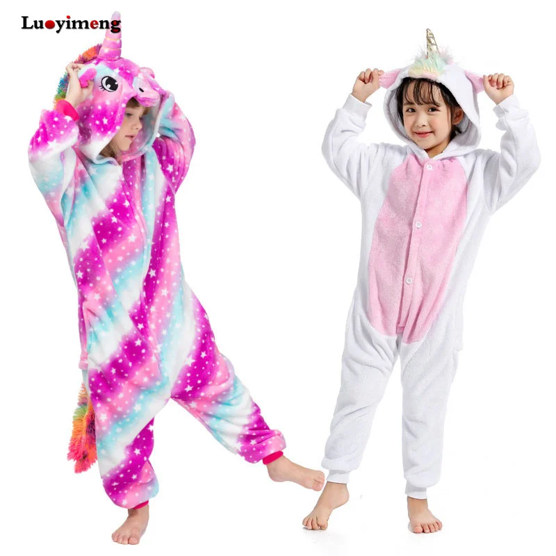 Пижама детская фланелевая с капюшоном и принтом Звезда|animal sleepwear|unicorn pajamaspajamas winter