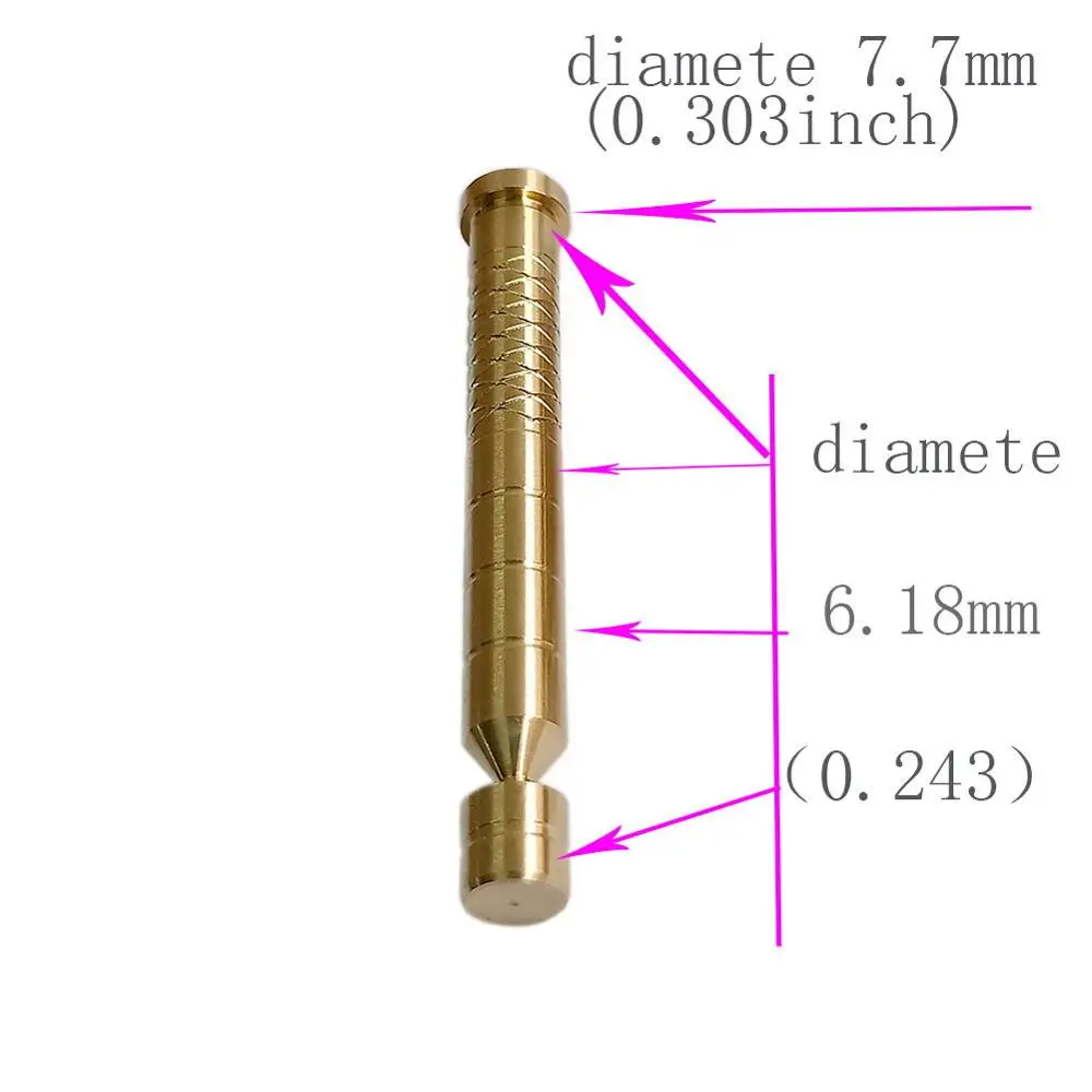 12 pcs 150grain Surface Embossed Copper Bolt insert .244 arrow shaft with broadheads head arrows for archery hunting | Спорт и
