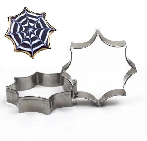 

Halloween cobweb stainless steel cookie mould