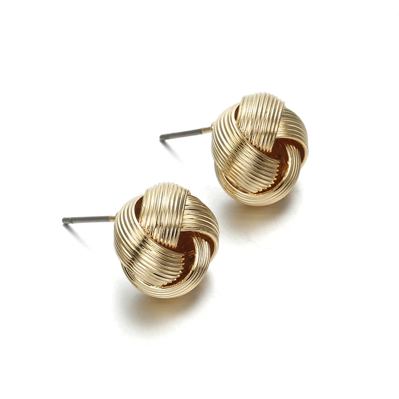 Новые модные ювелирные изделия корейские массивные полые витые геометрические