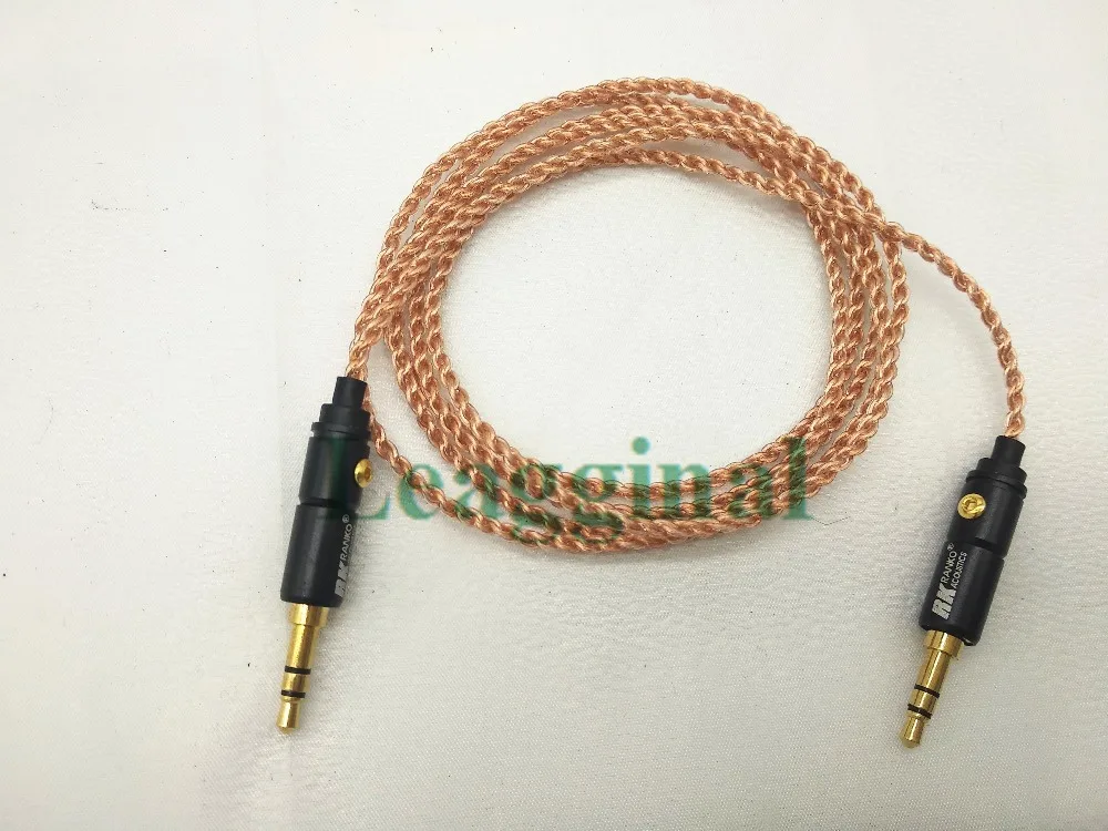 Audio cable for recording line 3.5mm plug Lossless sound quality 7n single crystal copper 4 strand braid