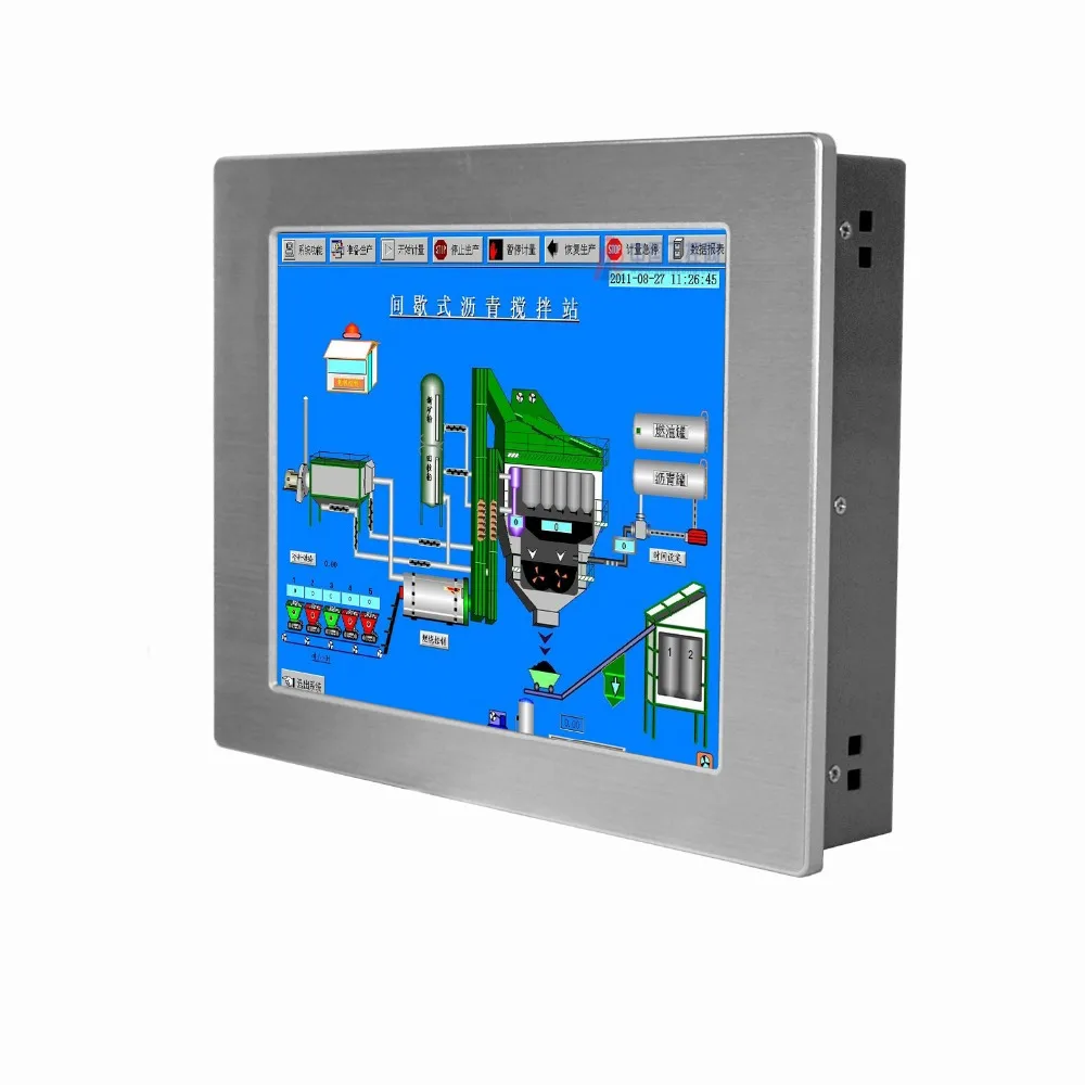 

12.1 Inch Touch Screen Industrial Panel PC with 4Gb Ram 128GB SSD Intel Atom with IP65 Waterproof All In One pc with XP system