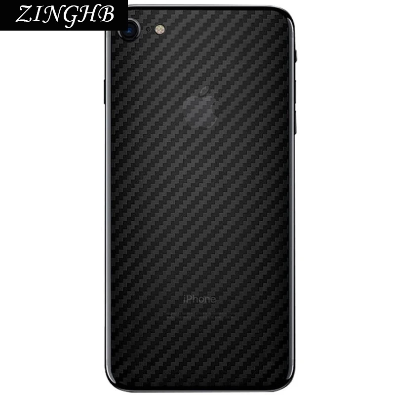 2 шт./партия прозрачная задняя наклейка из углеродного волокна для iPhone 8/7 4 7