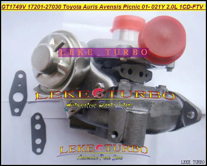 Турбокомпрессор GT1749V 17201-27030 721164-0003 721164 для TOYOTA Auris Avensis пикника Previa RAV4 D4D 01- 1CD-FTV 021Y