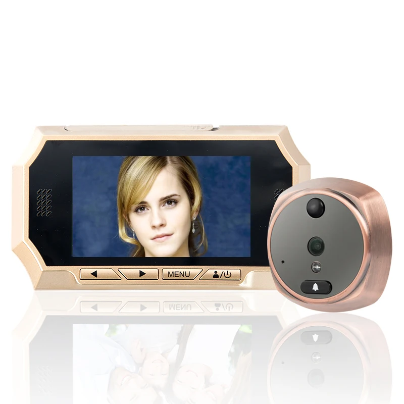 Цифровой дверной глазок MOUNTAINONE ИК камера с датчиком движения и ЖК экраном 4 3 дюйма