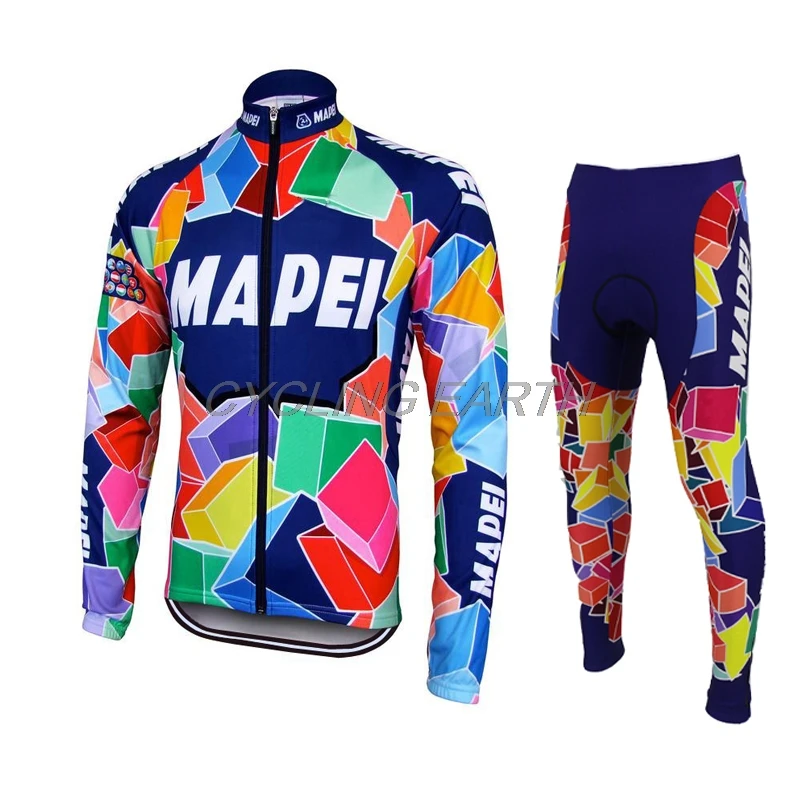 MAPEI, осенний комплект одежды для велоспорта, Джерси для велоспорта, профессиональная команда, рубашка с длинным рукавом, ropa ciclismo, унисекс, дышащий комбинезон, костюм