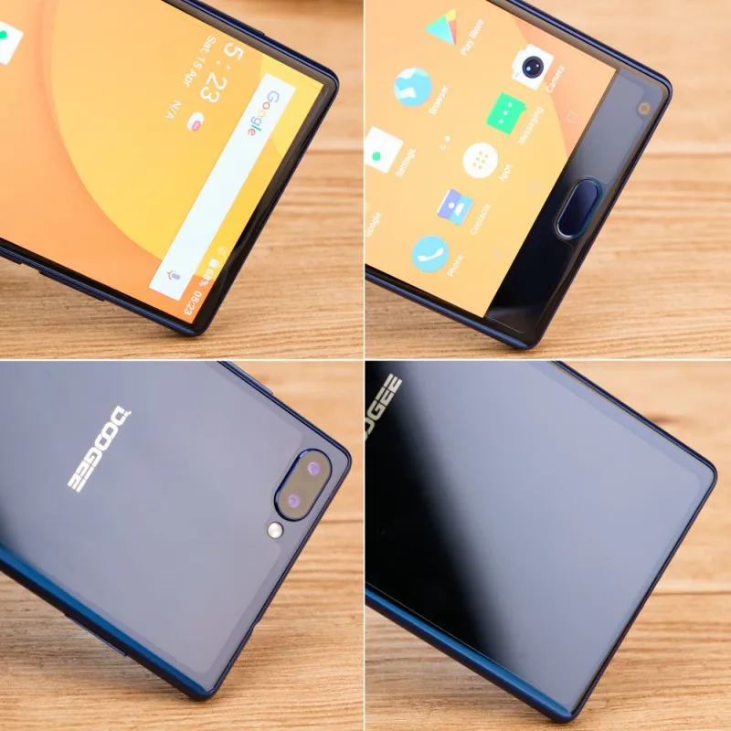 Doogee Mix 5.5&quot HD 4G Mobile phone Android 7.0 6GB RAM 64GB ROM Helio P25 Octa Core 16MP+8MP Dual Cameras Fingerprint Smartphone |
