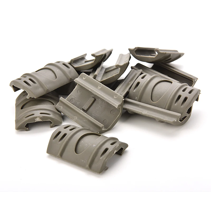 12 шт. Тактический Армейский зеленый Цвет Охота Уивер/Picatinny Резина Handguard Quad Rail Защита Чехлы для мангала