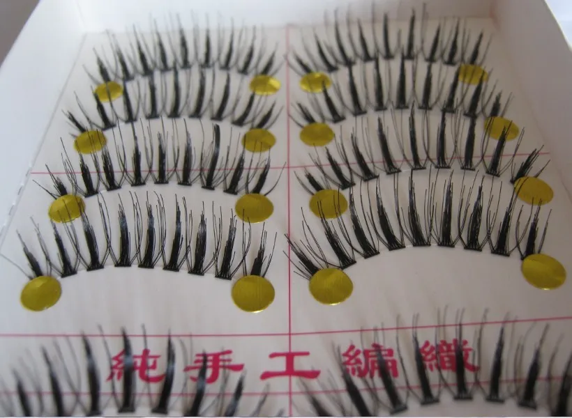 Бесплатная доставка Длинные Накладные ресницы 10 пар/лот натуральные