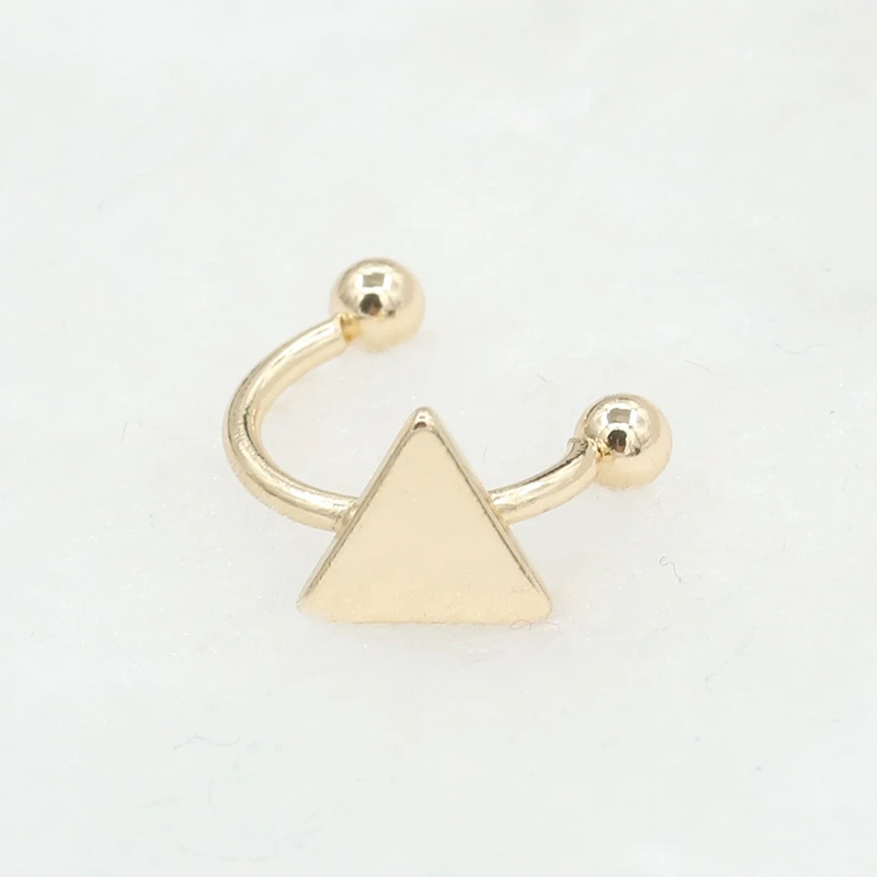 QCOOLJLY 1PC Fashion Gold Silver Color Moon Clover Star Heart No Pierced Earclips Small Earrings for Women Brincos Bijoux | Украшения и