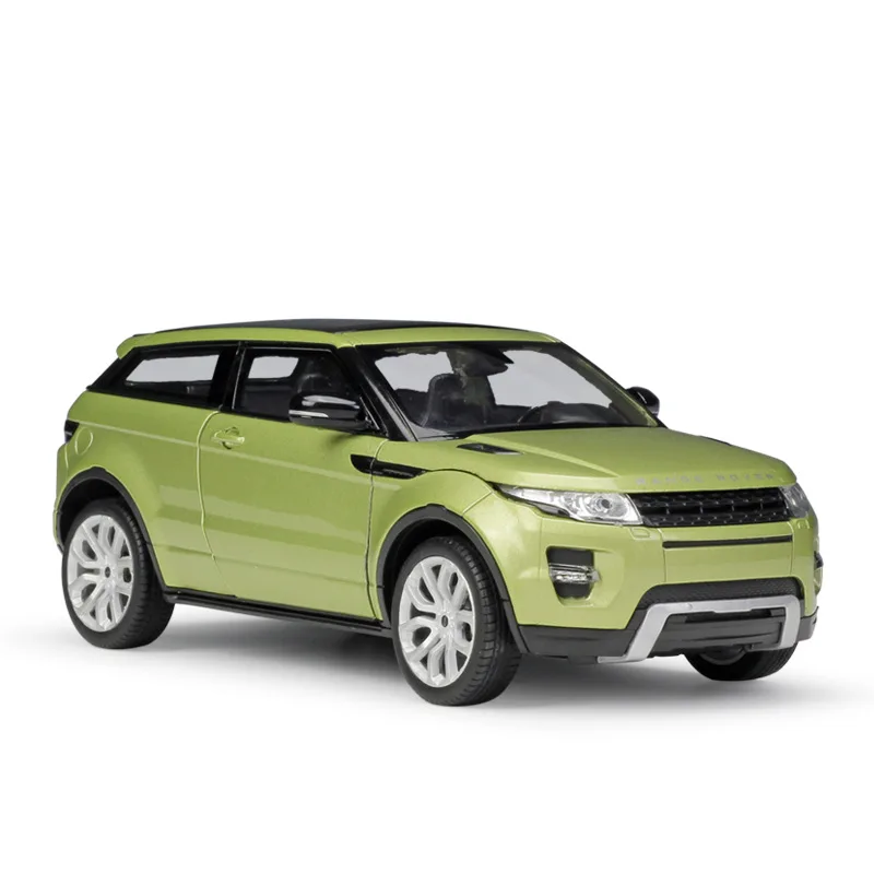green 1:24 Welly Range Rover Evoque белый/зеленый/синий/красный/черный/серый литая модель автомобиля - Цвет: green