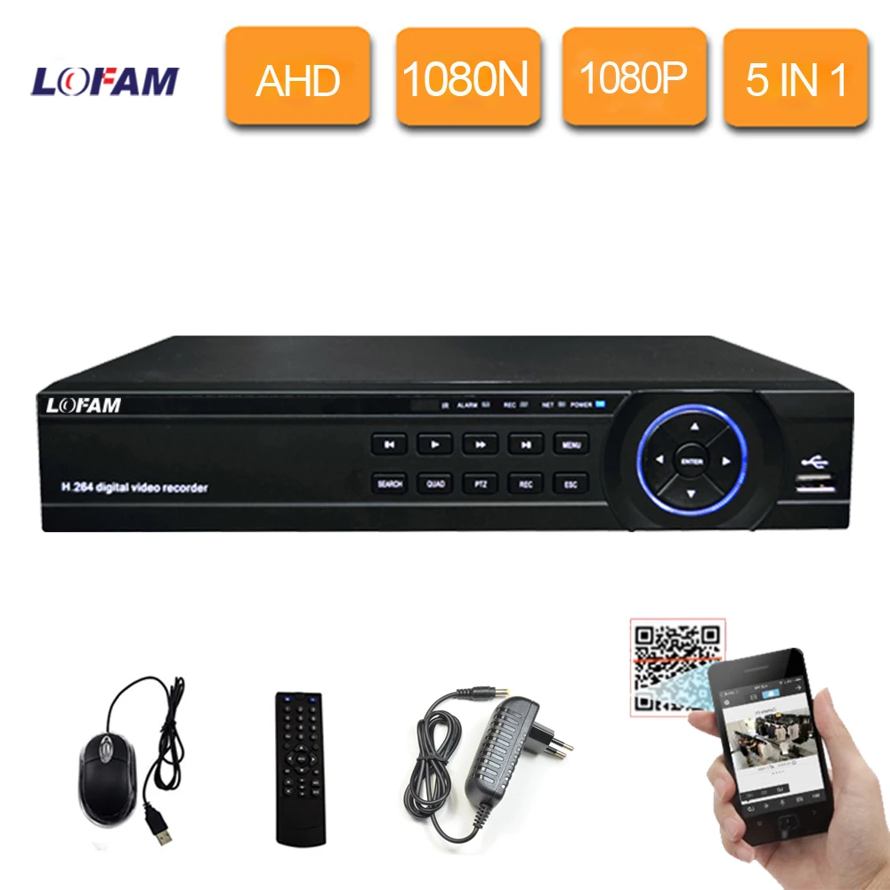 LOFAM 8CH CCTV DVR 1080N 1080P безопасности H.264 видеонаблюдения цифровой видеорегистратор NVR