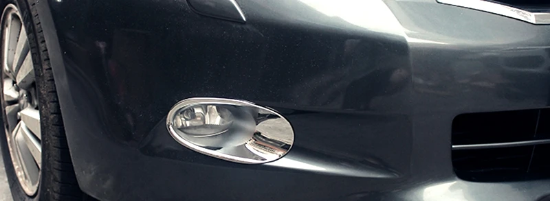 Для Honda Accord 8th 2008 2009 2010 ABS Хром Передняя противотуманная фара Накладка бампера реснички на фары отделка Аксессуары 2 шт./компл