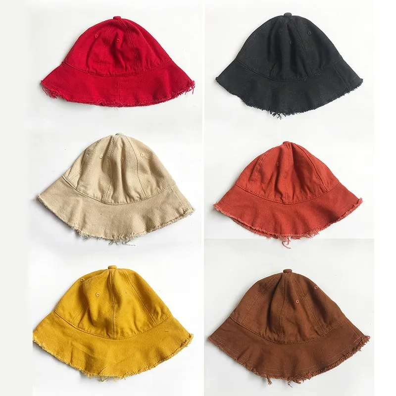 

Toddler Infant Sun Cap 2021 Summer Outdoor Baby Girls Boys Sun Beach Cotton Denim Hat New Fashion Hats For 3-8Years