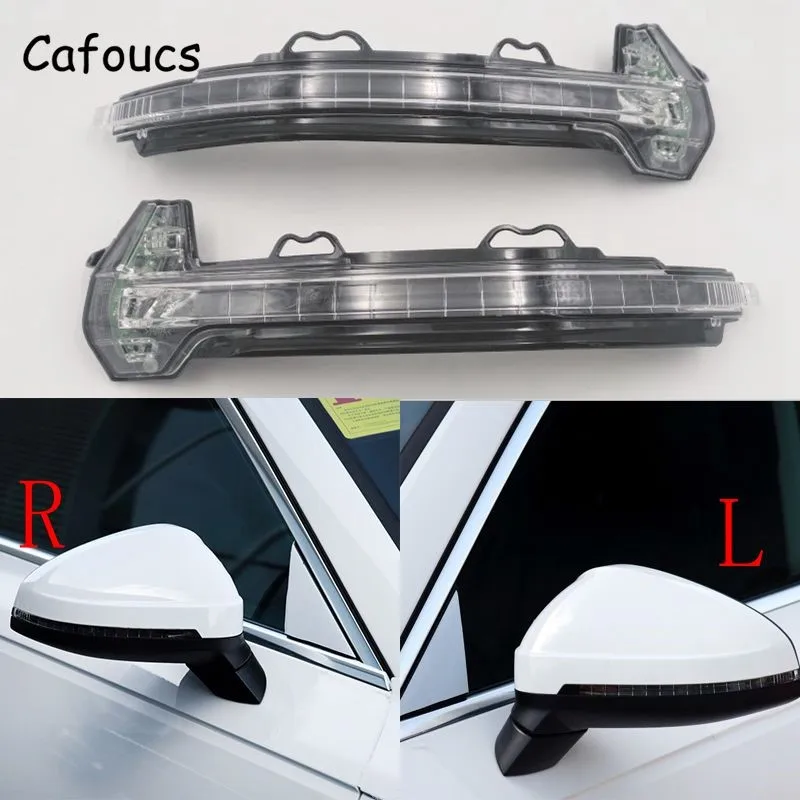 

Cafoucs Автомобильное зеркало заднего вида Боковые указатели поворота для Audi A4 S4 B9 RS4 2016 2017 для Audi A5 S5 RS5 2017 со светодиодными лампами