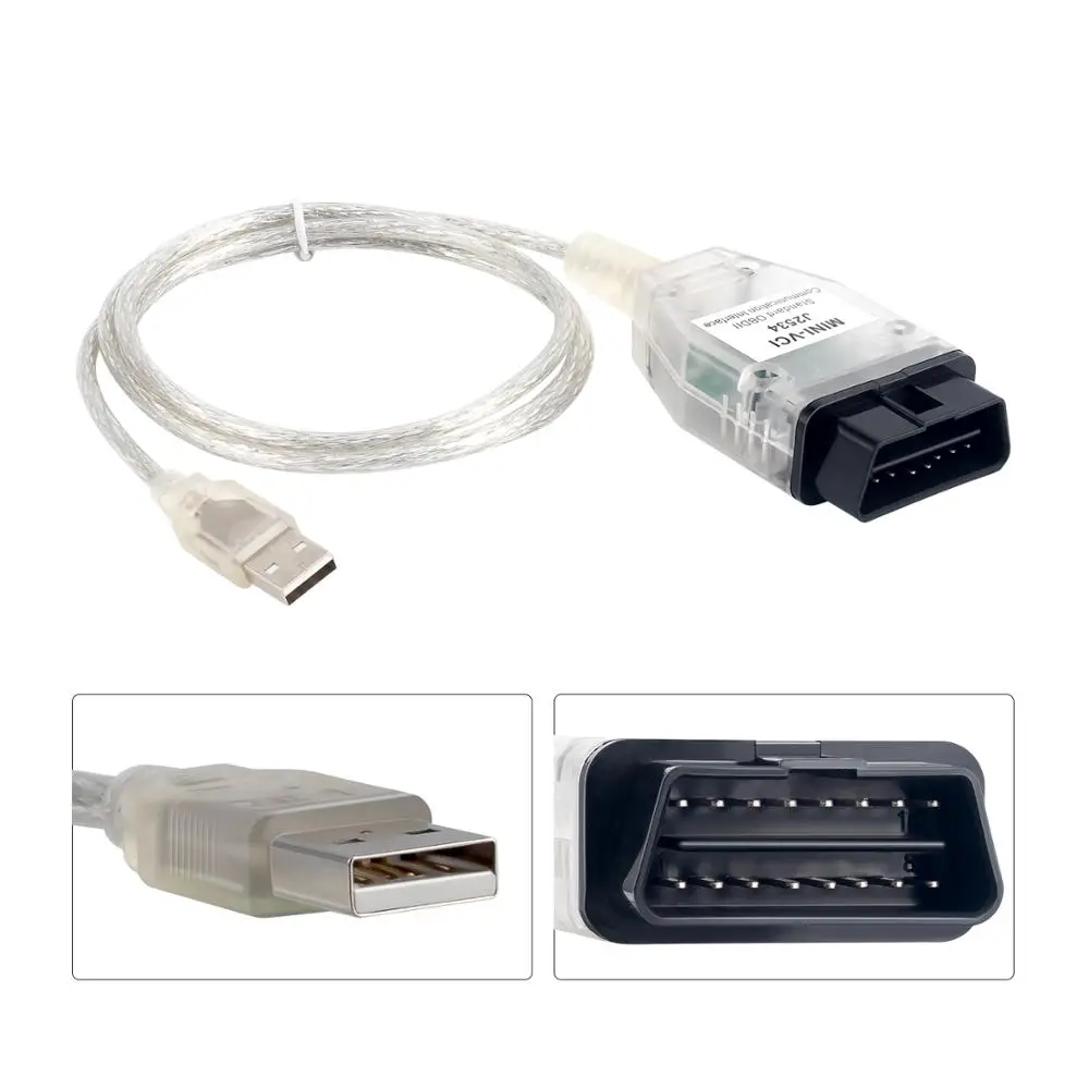 Интерфейсный кабель MINI VCI V14.20.019 obd2 для TOYOTA TIS Techstream FT232RL Chip J2534 OBDII диагностический