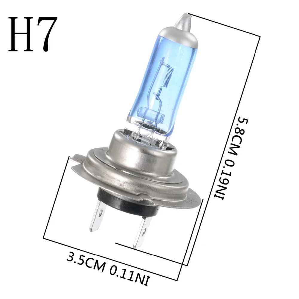 2 шт. H7 / H4 100W 6000K белый светильник супер яркий HOD один Ксеноновые галогенные лампы