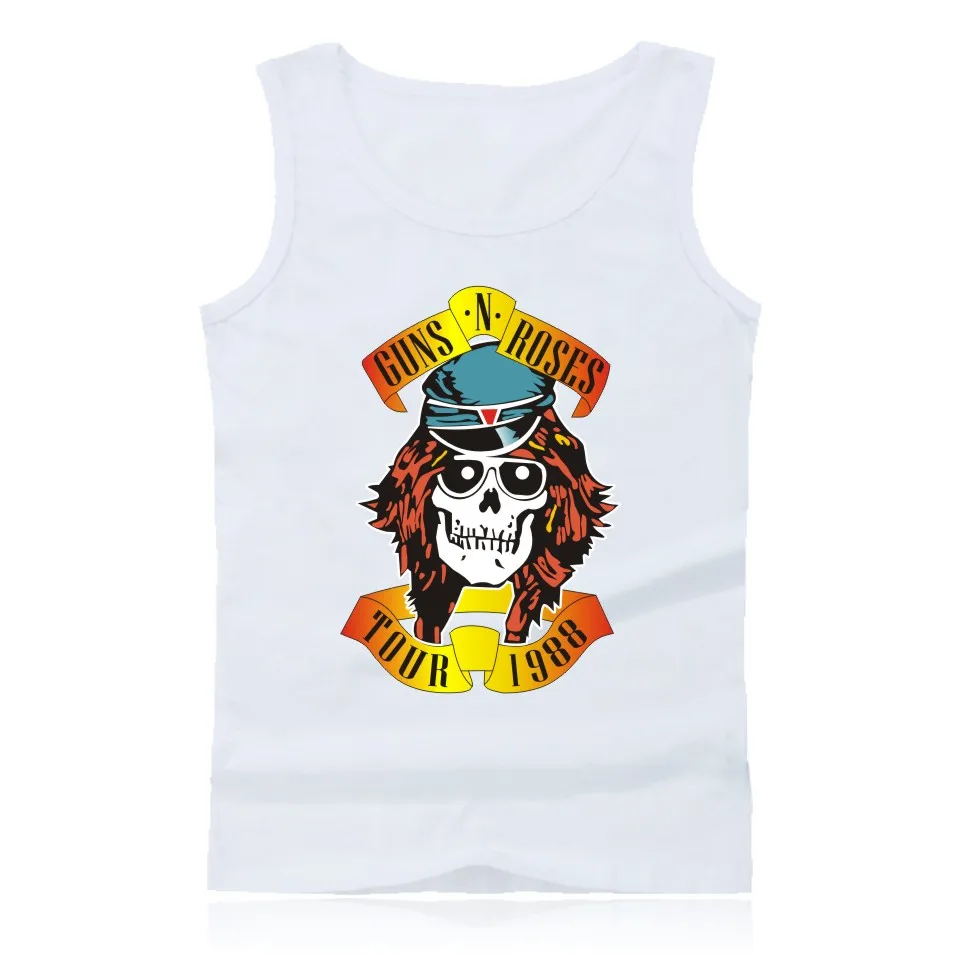 GUNS N ROSES, мужские майки, футболка, хип-хоп, для спортзала, жилет, модный, для бодибилдинга, майка, мужская, майка, одежда для фитнеса, пистолеты и розы
