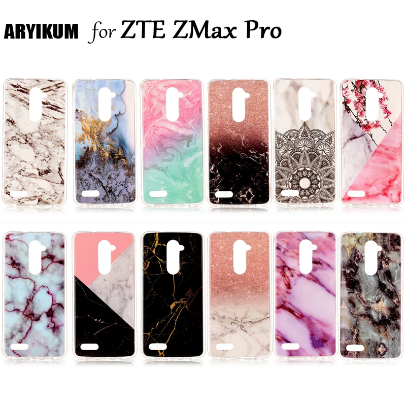 Luxury Marble Stone Cases For ZTE ZMax Pro Phone Case Z981 Soft Silicone TPU Rubber Back Cover Shell |