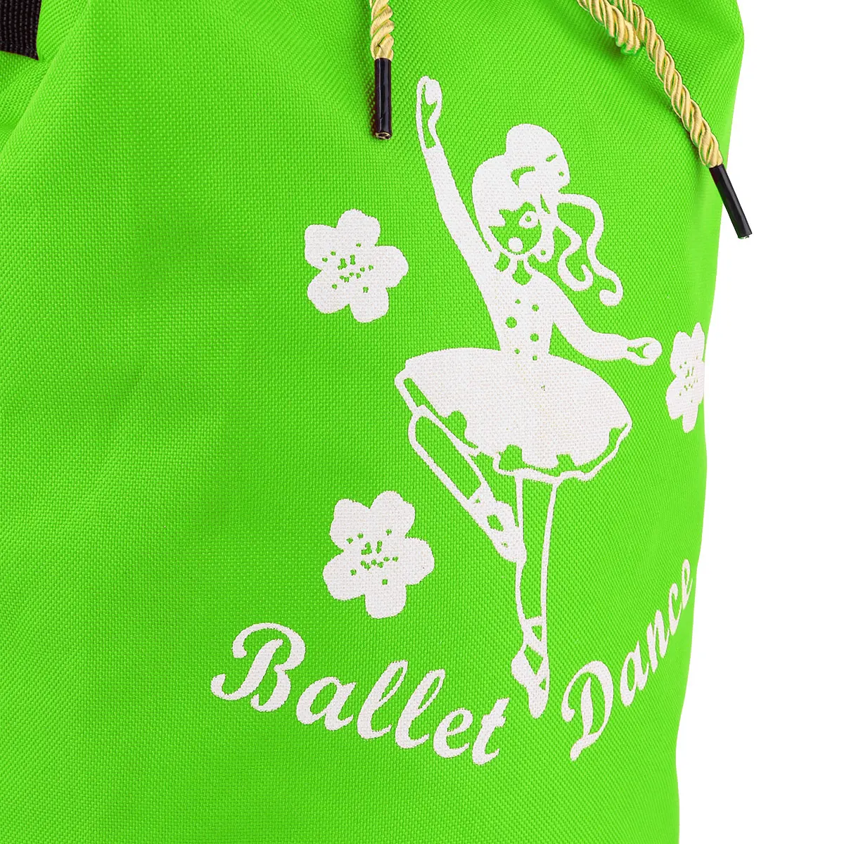 TiaoBug Cute Kids Fashion Drawstring Ballet Bag Backpack Girls Student School Backpack Dancer Print Rucksack for Gym Dance Class