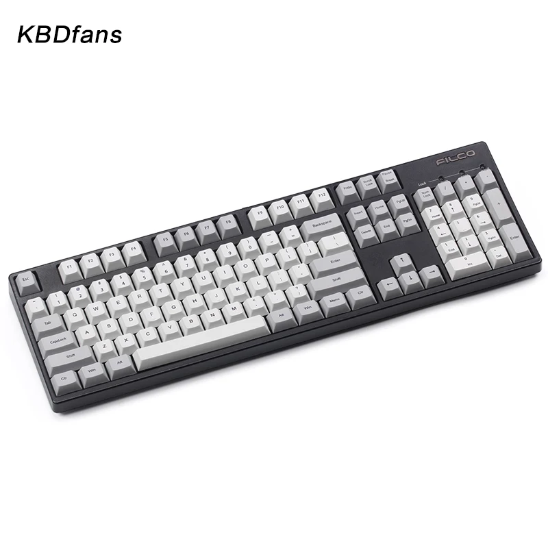 Pbt keycaps краситель субкровать вишня профиль 105 ключи красный серый esc для cherry mx