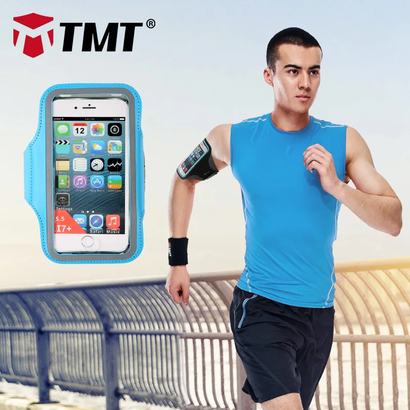 TMT PU водостойкий спортивный нарукавник чехол с отпечатком пальца доступ для iPhone 4