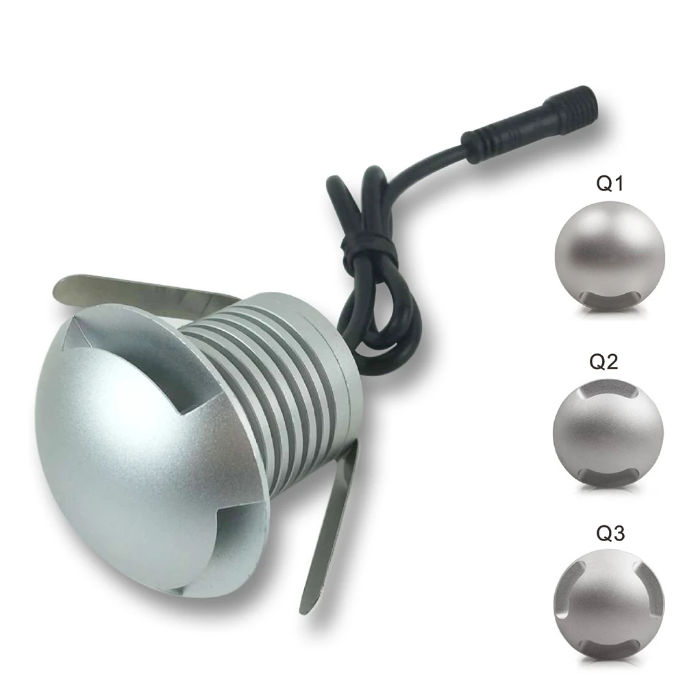 Светодиодная поляризованная подземная лампа 3 Вт встроенная квадратная для