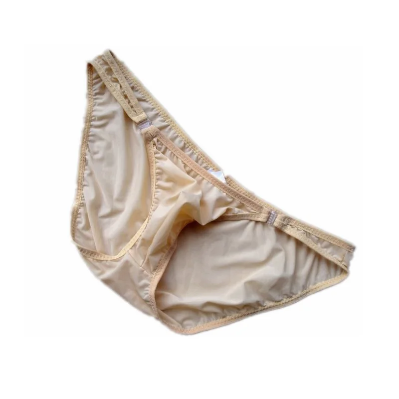 Низкая талия Ice Silk мужское сексуальное нижнее белье трусы мужские короткие с