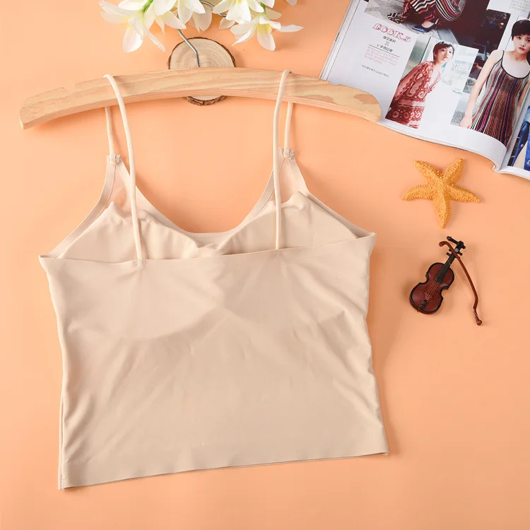 Летняя крутая шелковая короткая майка женская черная белая повседневная топ