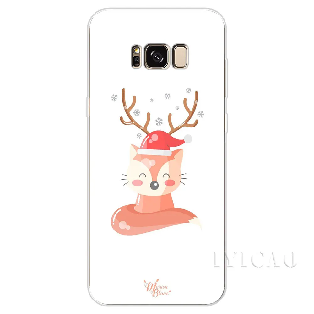 IYICAO Счастливого Рождества жесткий чехол для Samsung Galaxy S6 S7 край S8 S9 S10 плюс S10e Note 8 9