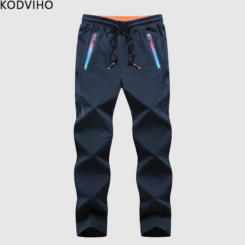 Мужские брюки больших размеров 7XL 8XL мужские из спандекса повседневные тянущиеся