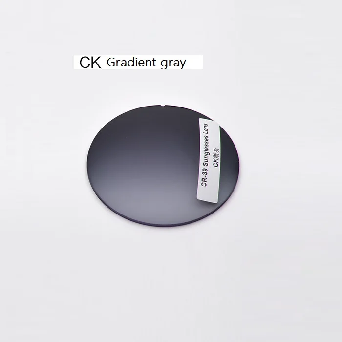 CK GRADIENT GRAY Близорукость тонированные градиентные линзы Окрашенные очки близорукость солнцезащитные очки лист цветной пленки смолы линзы по рецепту очки линзы - Цвет линз: CK GRADIENT GRAY