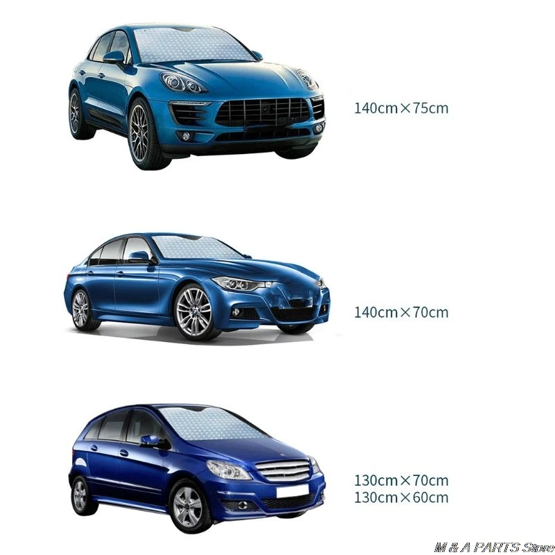 Windshield Sunshades Front Summer Shades Extra Thick Laser Sun Protection SUV Cross-country Block Sunshade Car | Автомобили и