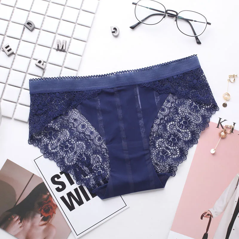 2018 New arrival women's lace panties seamless panty briefs High Quality Cotton Low Waist underwear intimates dropping 12299 |