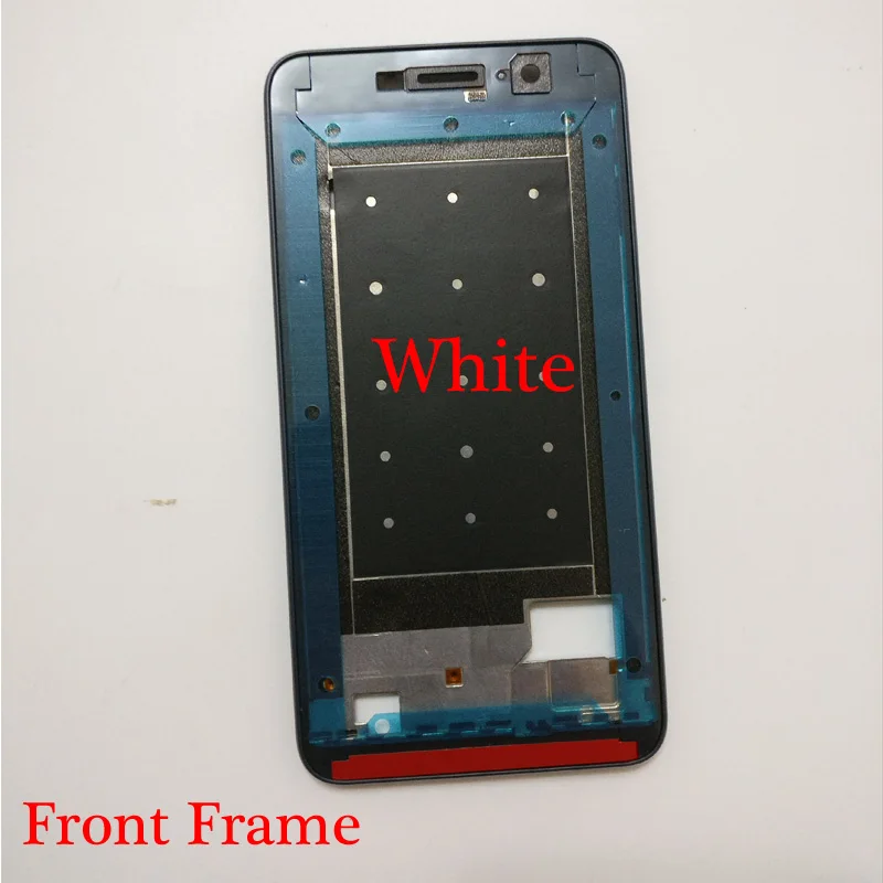 White Front Frame Лицевая пластина для ЖК-дисплея рамка Передняя средняя рамка Корпус Батарейная дверь задняя крышка корпус чехол для huawei honor 4c pro 4cpro TIT-L01 - Цвет: White Front Frame